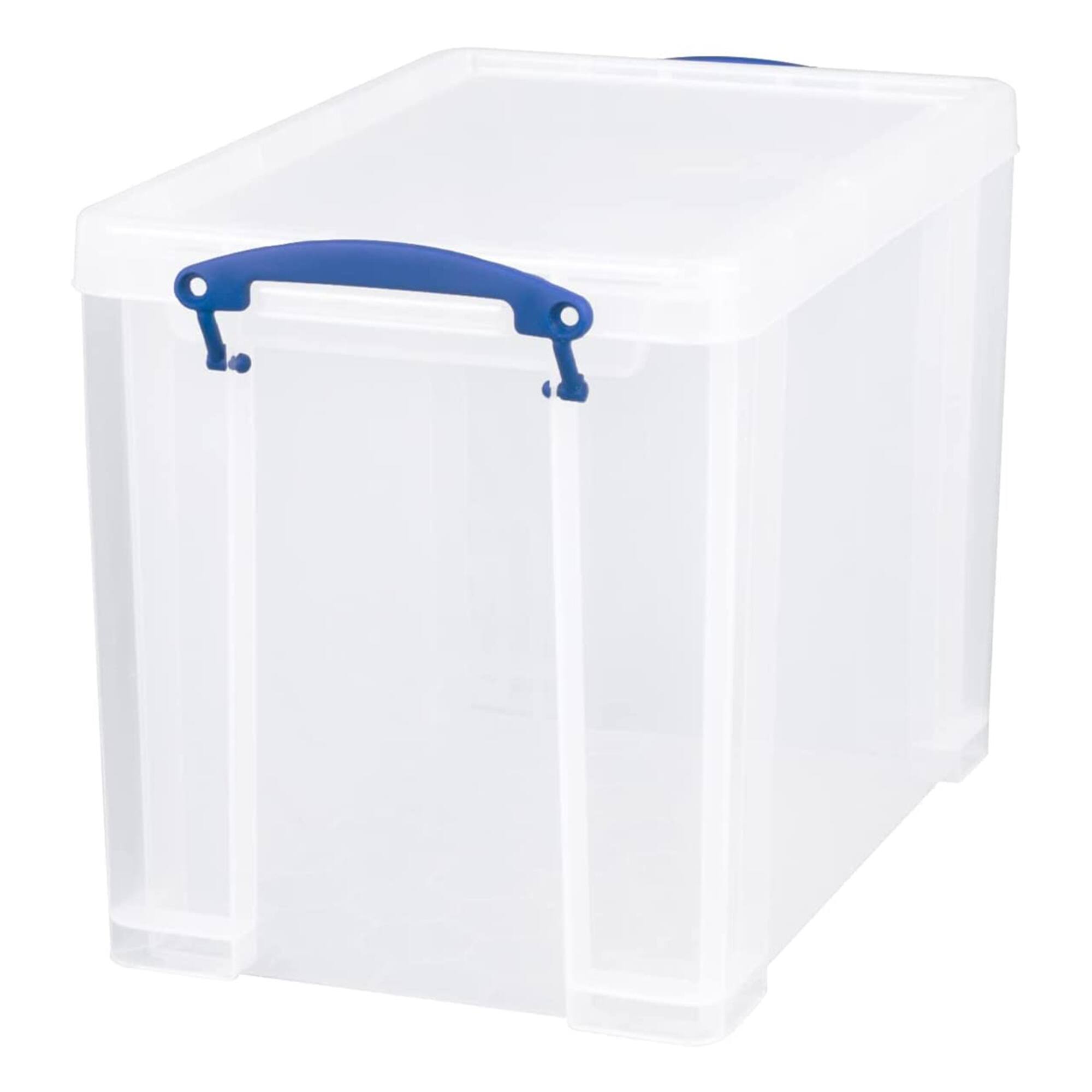 Alt View 10. Really Useful Box - Really Useful Box 19L Storage Container with Lid and Clip Lock Handles (10 Pack) - Clear.