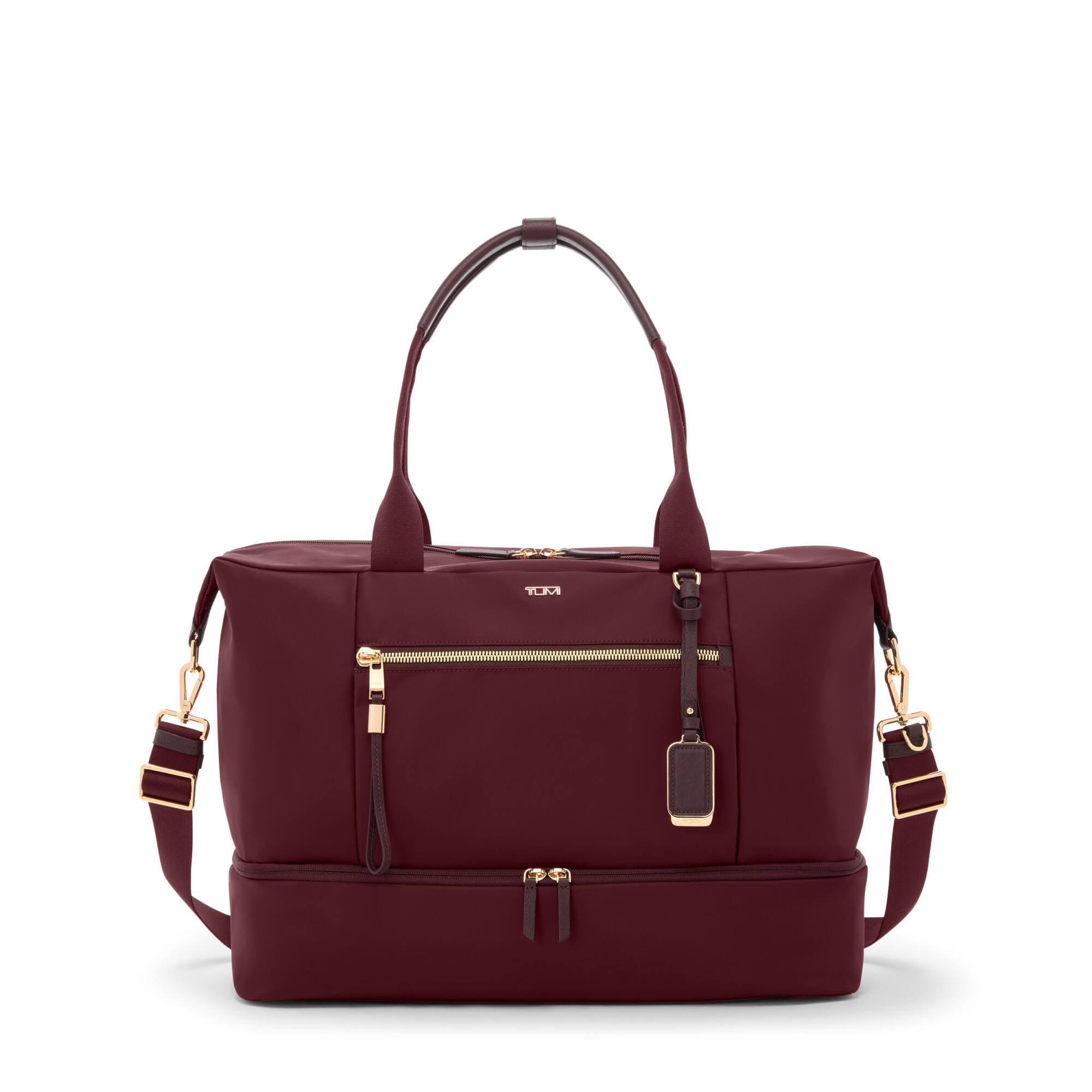 Front. TUMI - Voyageur Contine Weekender - Wine.