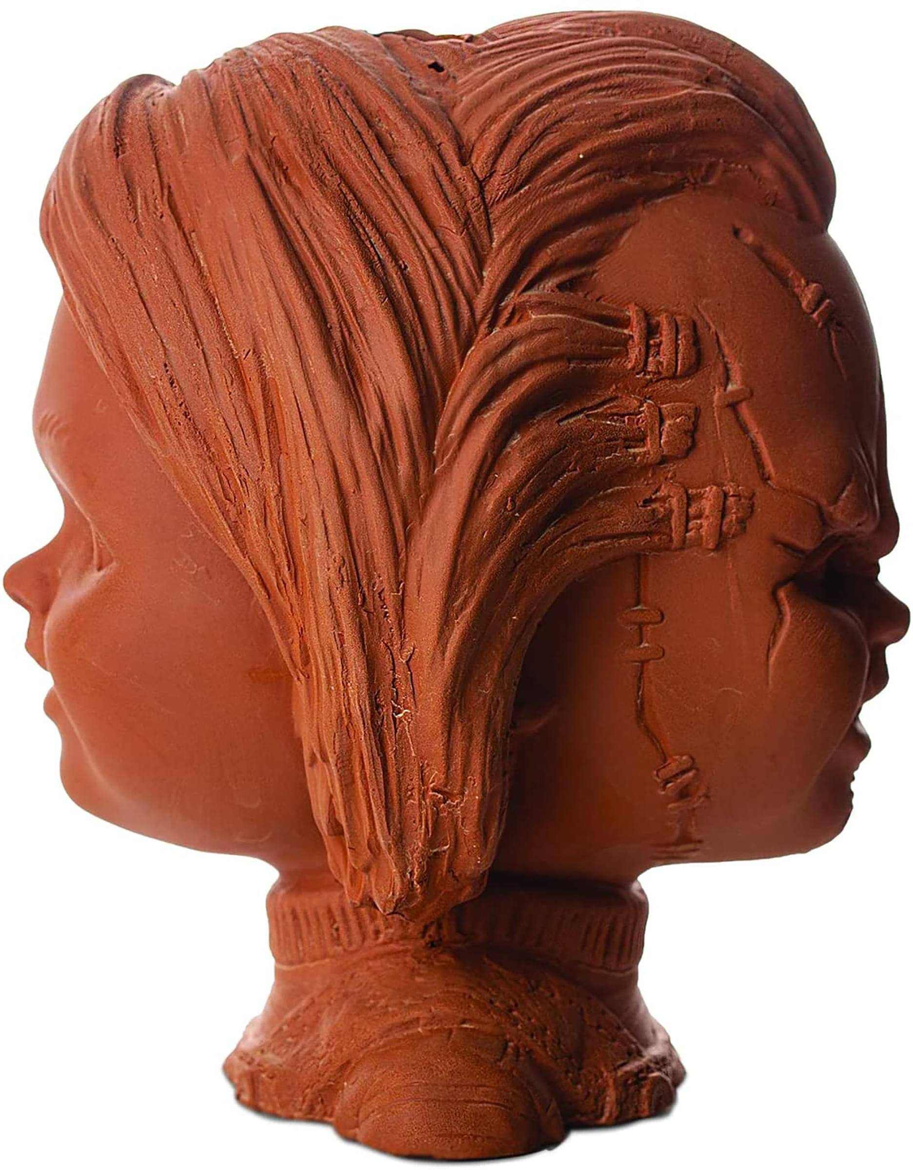 Alt View 1. Joseph Enterprises - Childs Play Chucky Chia Pet Decorative Pottery Planter - Green.