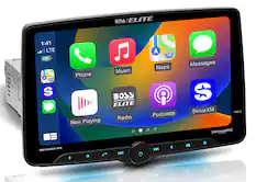 BOSS SYSTEMS AUDIO ELITE Radio 280 Maps Podcasts Messages S SiriusXM USB-C (Siriusxm))) READY BE10ACP.WX K BEVDA ((xsnis))
