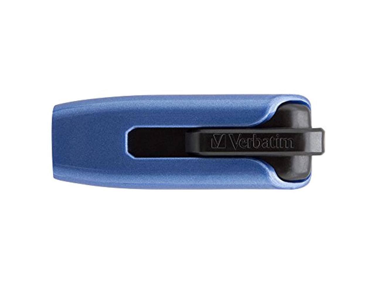 Alt View 3. Verbatim - Verbatim Store 'n' Go 64 GB USB 3.0 Flash Drive - Blue - Blue.