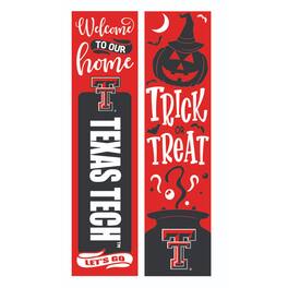 Evergreen Enterprises - Texas Tech Red Raiders 47" Double Sided Halloween Leaner Fan Sign - Multicolor