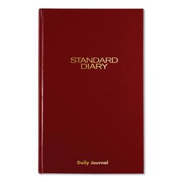 AT-A-GLANCE - Standard Diary Daily Journal 2026 Edition Wide Legal Rule Red Cover 210 12 x 7.75 Sheets