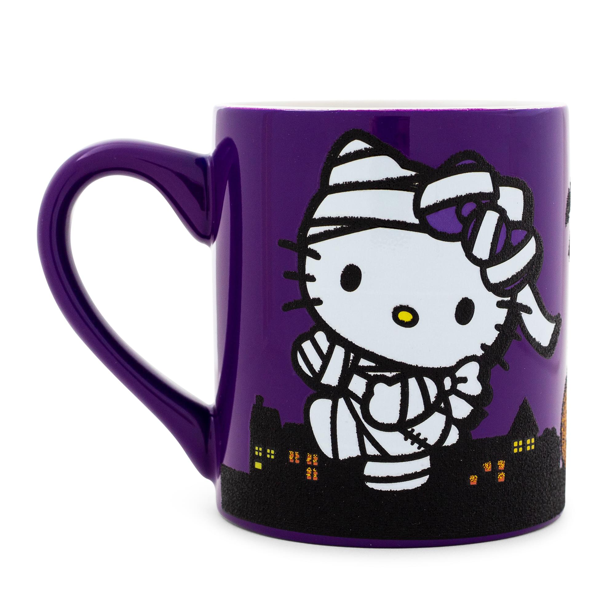"Silver Buffalo - Sanrio Hello Kitty ""Happy Halloween"" Ceramic Glitter Mug | Holds 14 Ounces - Purple" price history on PriceWatchPro