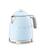 Left. SMEG - KLF05 3.5-cup Electric Mini Kettle - Pastel Blue.