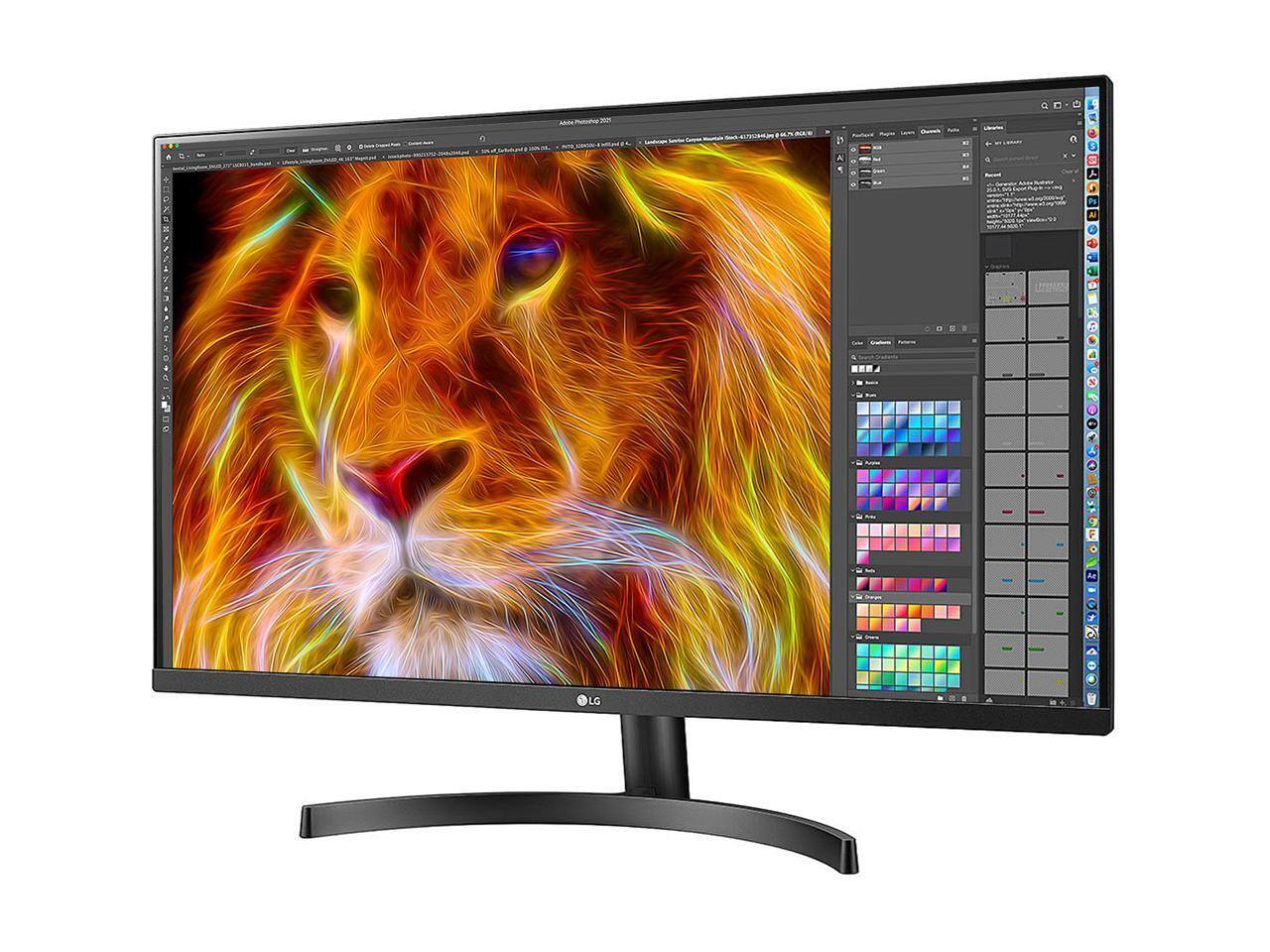 Alt View 4. LG - LG 31.5" 32BN50U-B 4K UHD HDR10 FreeSync Monitor - Black.