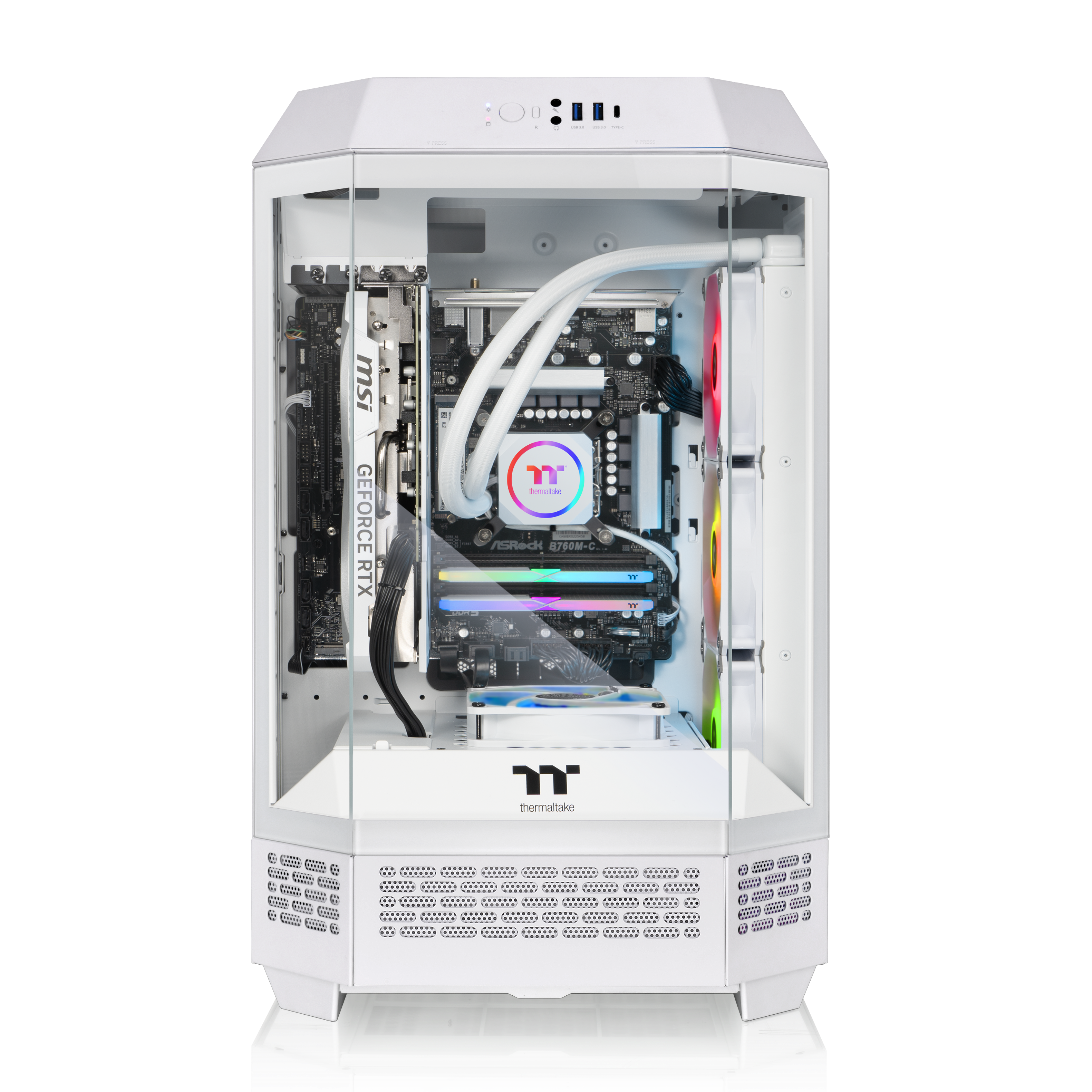 Thermaltake LCGS Reactor 7897XS Gaming Desktop AMD Ryzen 7 7800X3D