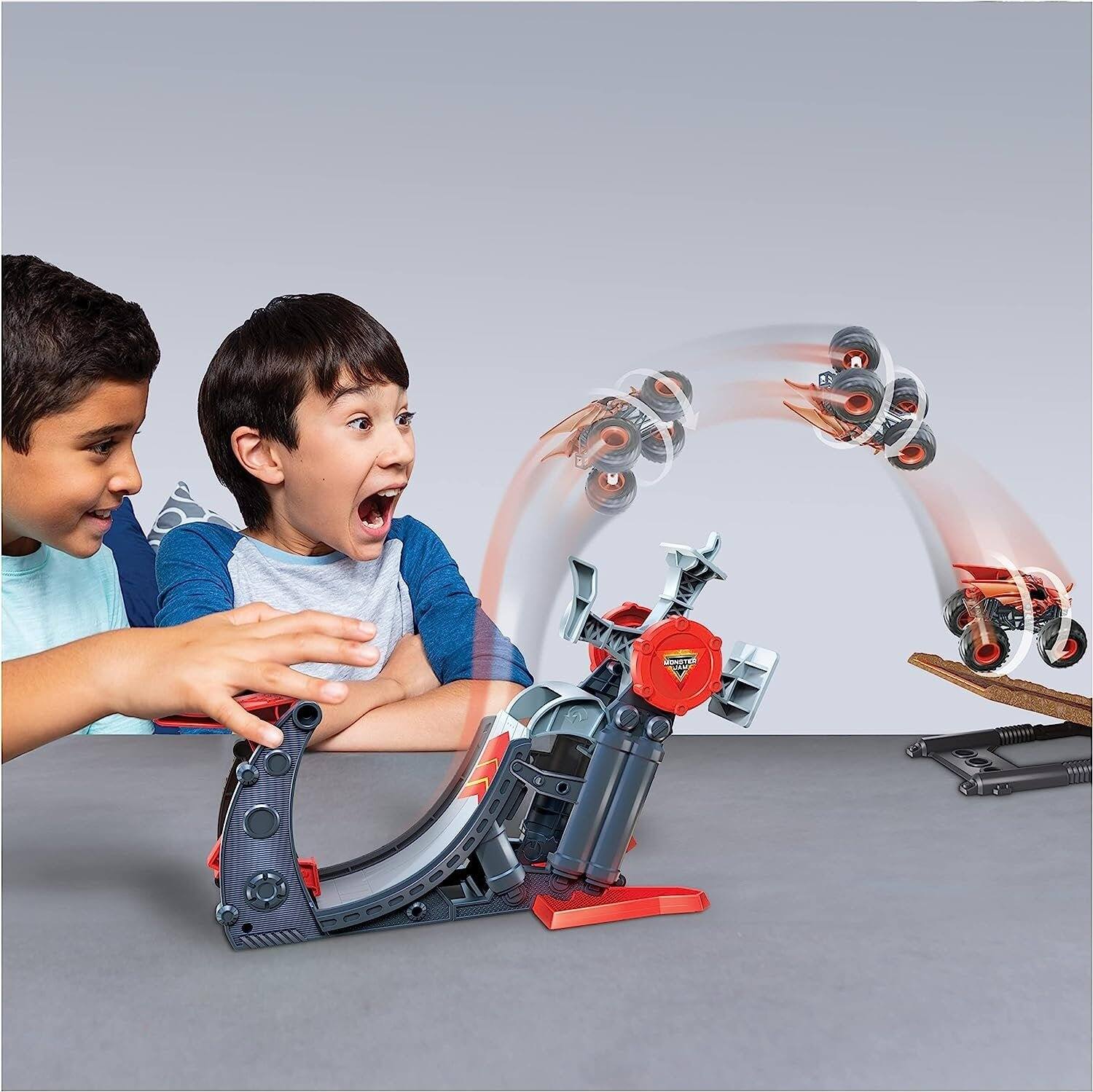 Alt View 2. Monster Jam - Monster Jam, Official Bakugan Dragonoid Stunt Dial Playset with Exclusive 1:64 Die-Cast Truck - Multicolor.