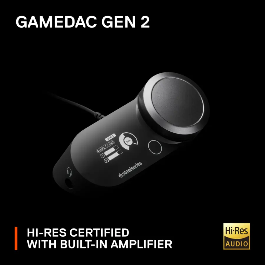 GAMEDAC GEN 2: HI-RES CERTIFIED WITH BUILT-IN AMPLIFIER.