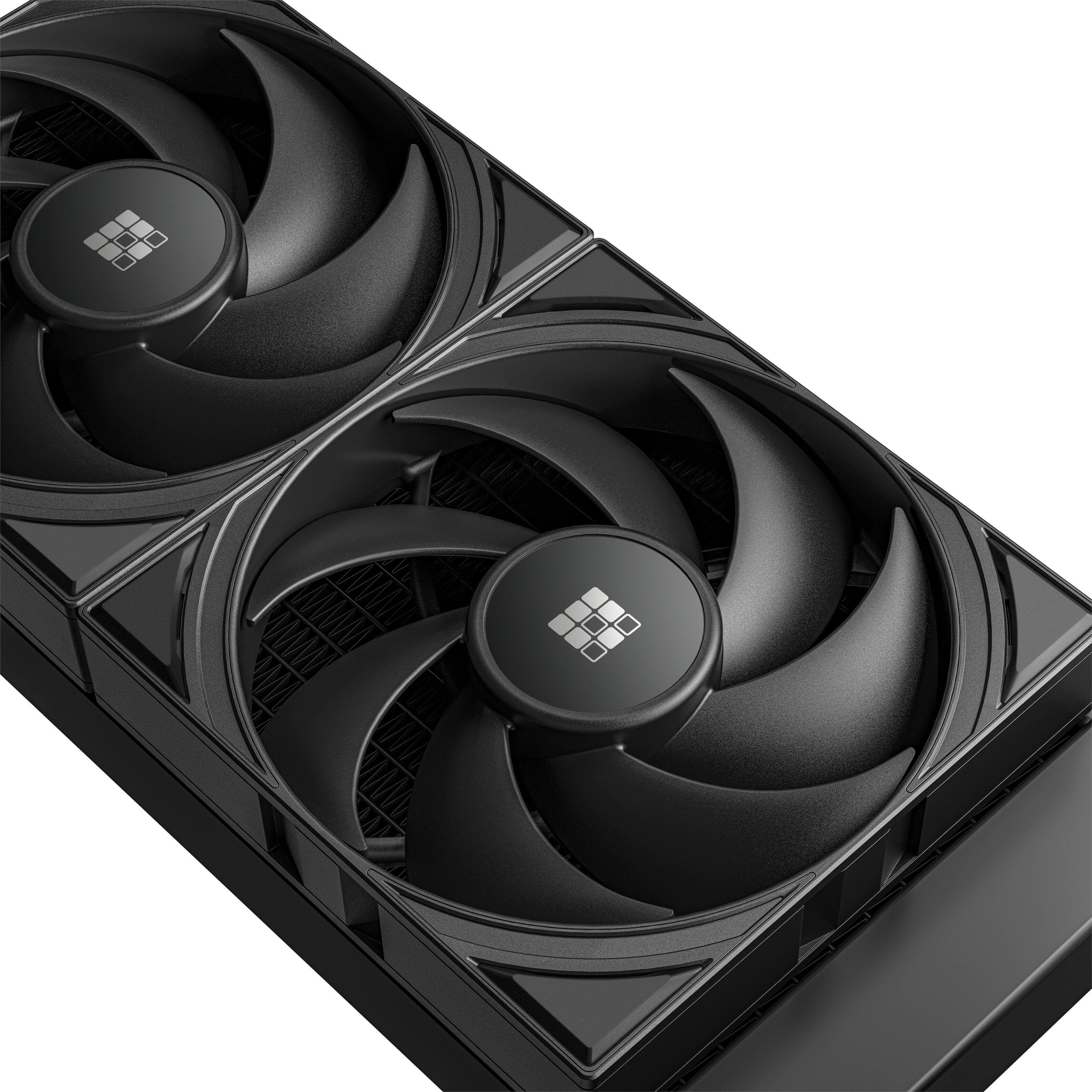 Angle. Sudokoo - Nexaura 240 240mm Silent AIO Liquid CPU Cooler - Black.