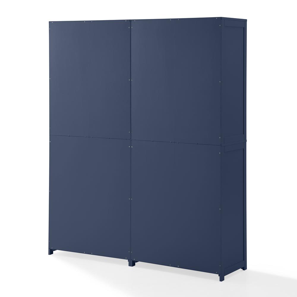 Alt View 1. Crosley Furniture - Savannah 2-Piece Kitchen Storage Pantry Set - 2 Pantries - Navy.