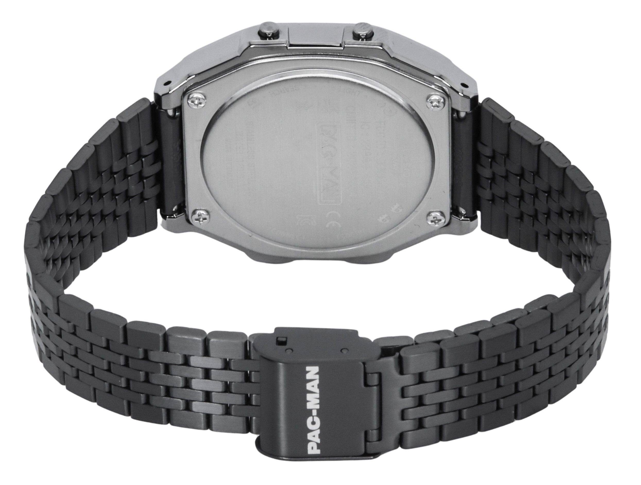 Back. Casio - Casio Vintage Digital PAC-MAN Collaboration Smartphone Link Quartz ABL-100WEPC-1B Unisex Watch - Grey.