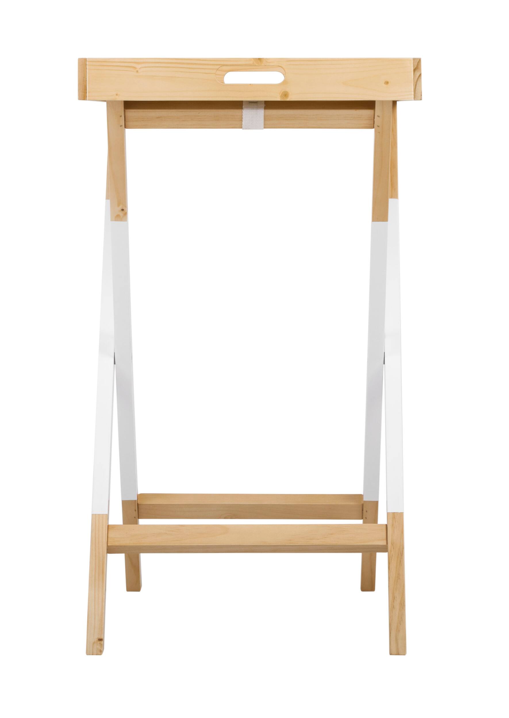 Alt View 15. Universal Expert - Remus Folding Tray Table - Oak and White.