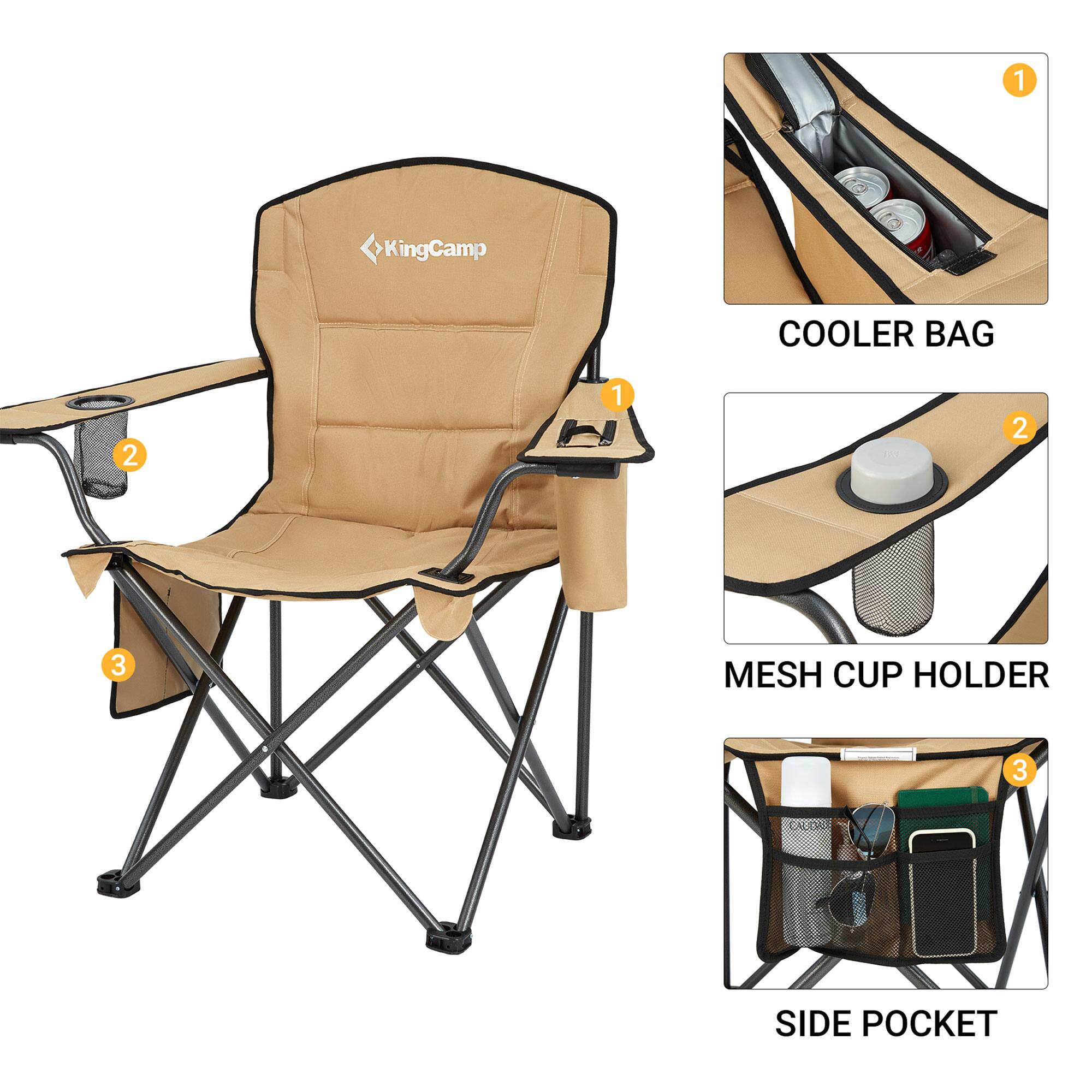 1. KingCamp COOLER BAG  
2. MESH CUP HOLDER  
3. SIDE POCKET
