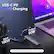 USB-C PD 100W Charging
Input 100W
Output 90W
Note: NOT support data transfer or video output.