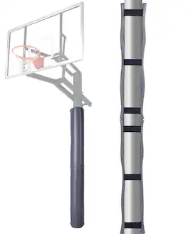 VEVOR - Basketball Pole Pad, 71 inch Tall and 1.2 inch Thick Heavy Duty Wrap Around Pole Padding, Fits 2-6.3 Round - Gray