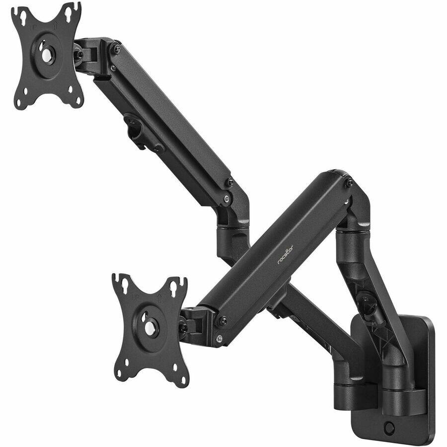 Alt View 5. Rocstor - Rocstor ErgoReach Mounting Arm for Monitor, Display - Black - Landscape/Portrait - 2 Display(s) Supported - 17" to 27" - Black.
