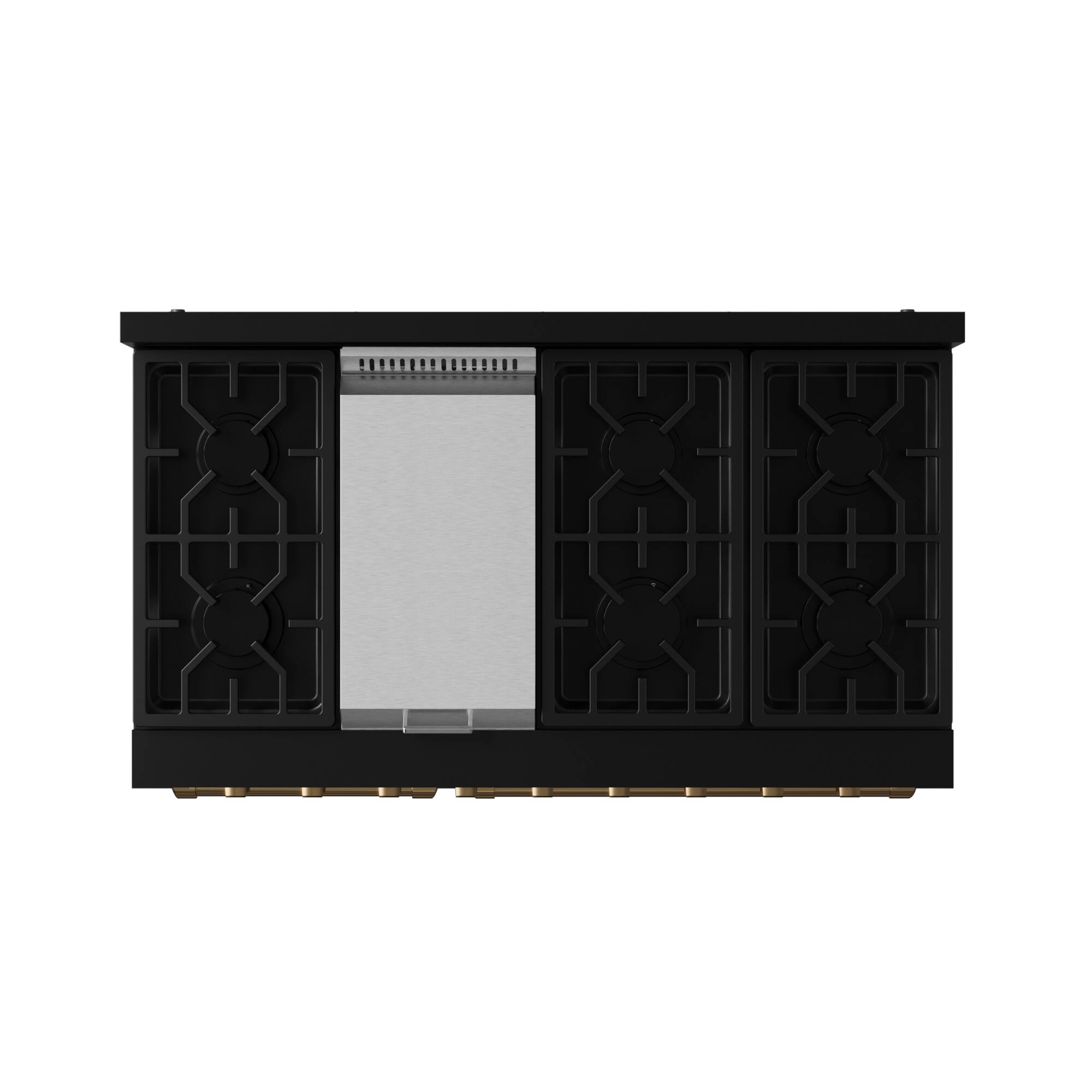 Alt View 11. Thor Kitchen - Gordon Ramsay Series by Thor Kitchen 6.8 Cu. Ft Freestanding Gas Range with Bronze Hardware - Black.