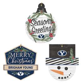 Jardine - BYU Cougars Ornament Bundle - White