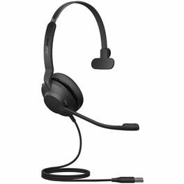 Jabra - Evolve2 30 SE Headset - Mono - USB Type A - Wired - On-ear, Over-the-head - Monaural - Red