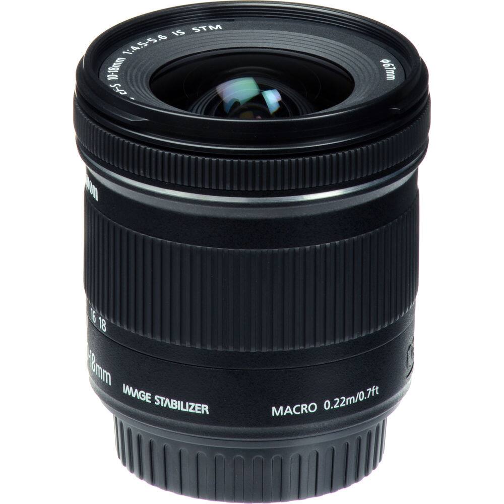 STM 1:4.5-5.6 IS STM 10-18mm cF-S 067mm 01 16 18 18mm IMAGE STABILIZER MACRO 0.22m/0.7ft