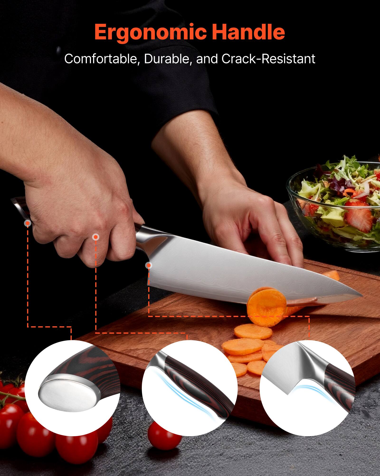 Ergonomic Handle  
Comfortable, Durable, and Crack-Resistant