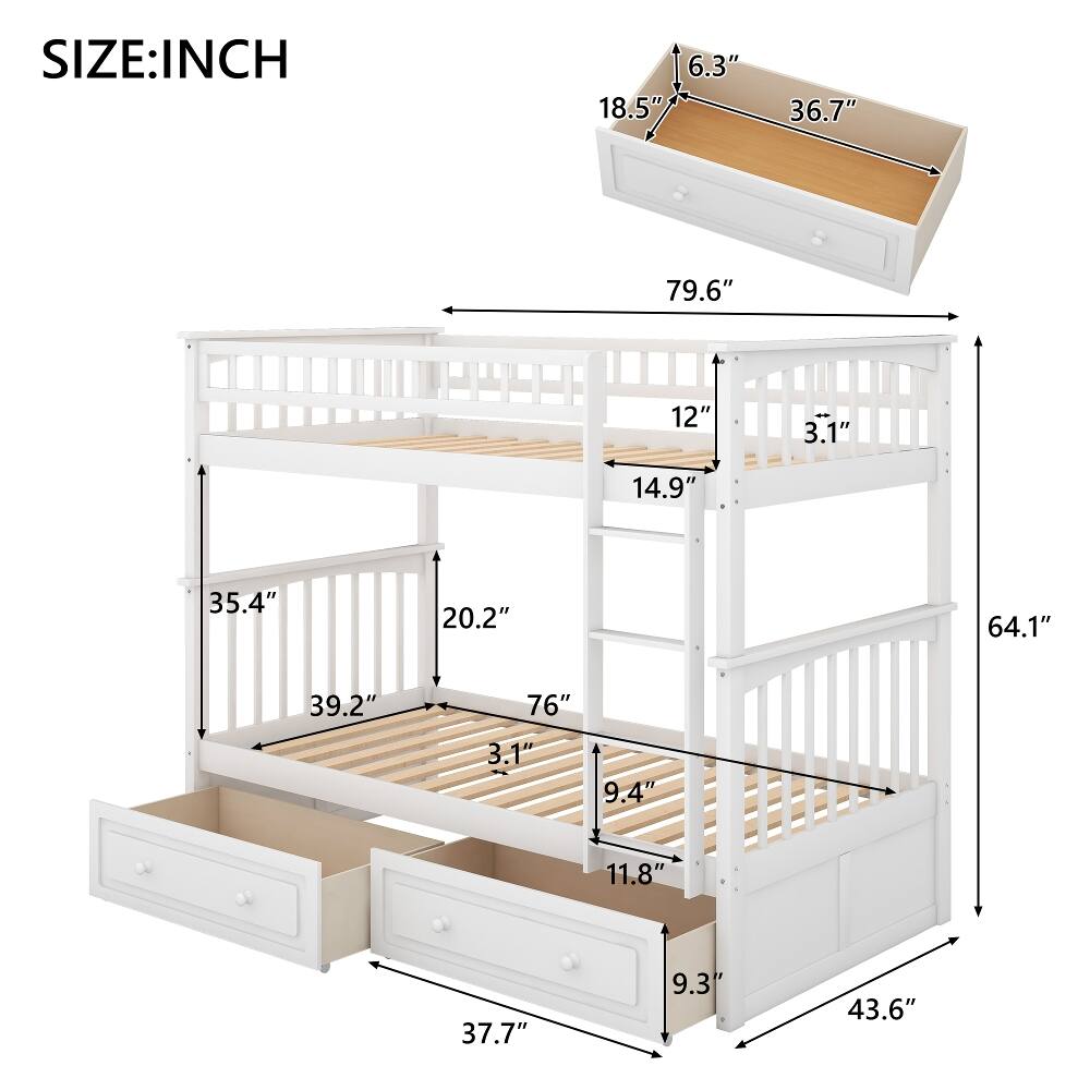 SIZE: INCH  
6.3" 18.5" 36.7" 79.6" 12" 3.1" 14.9" 35.4" 20.2" 64.1" 39.2" 76" 3.1" 9.4" 11.8" 37.7" 9.3" 43.6"