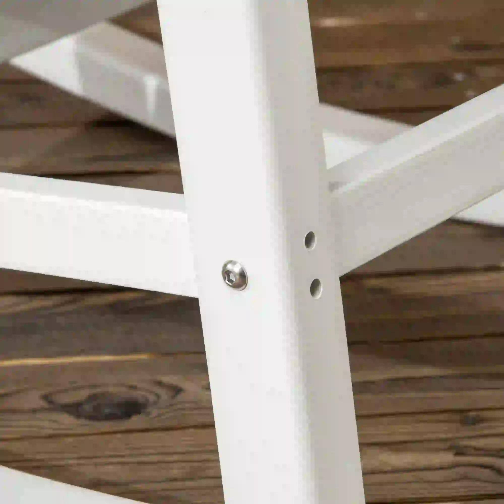 Back. Resenkos - Resenkos 2PCs Rocking Chairs with Armrests, Durable Fade-Resistant Waterproof HDPE, outdoor Outdoor Seating, White - White.