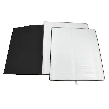 Front. HQRP - HEPA Filter Kit for Vornado AC300 AC350 AC500 AC550 - 2 HEPA + 4 Carbon Pre-Filters.