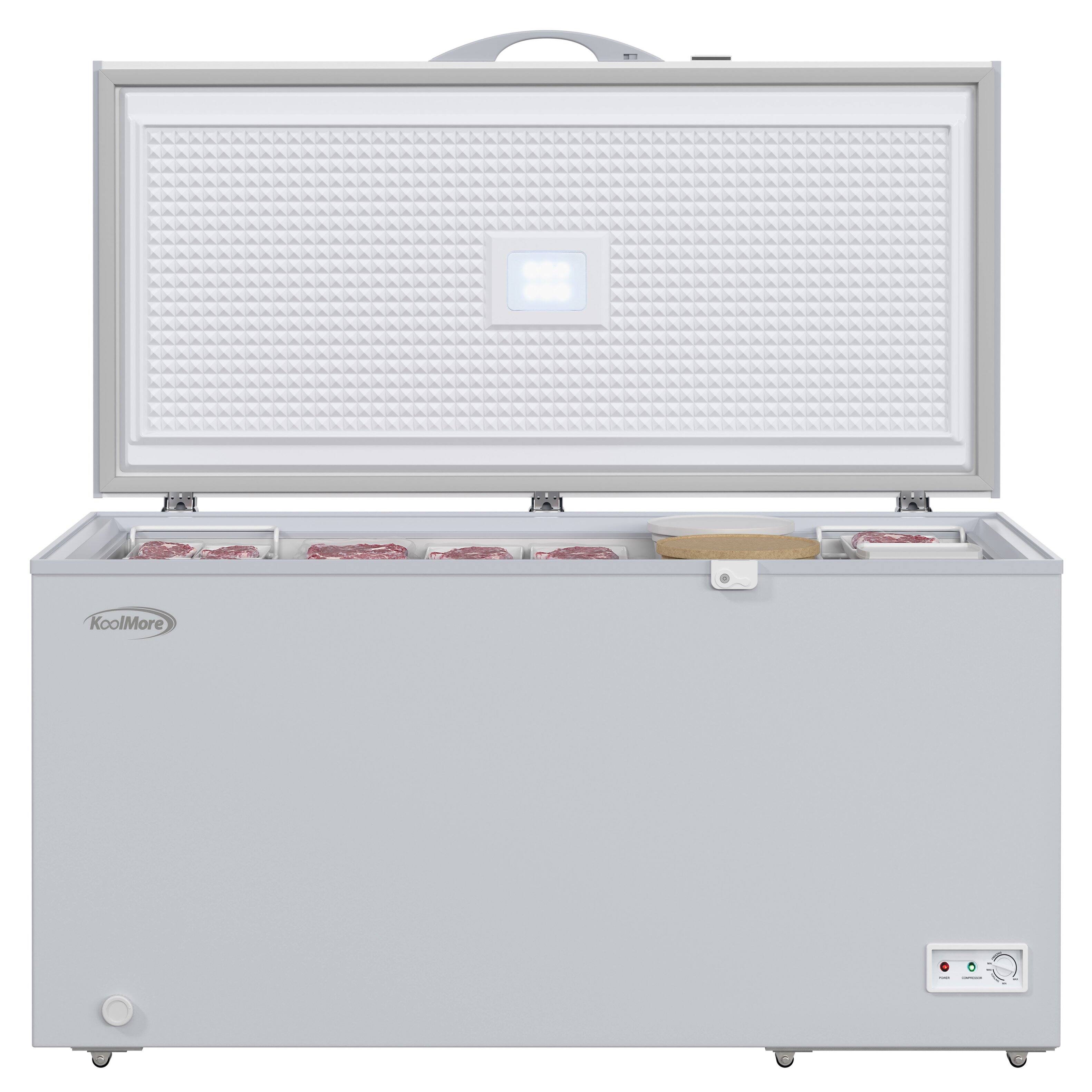 Back. Koolmore - 60 in. Commercial Chest Freezer 15.9 cu ft. SCF-16C - White.