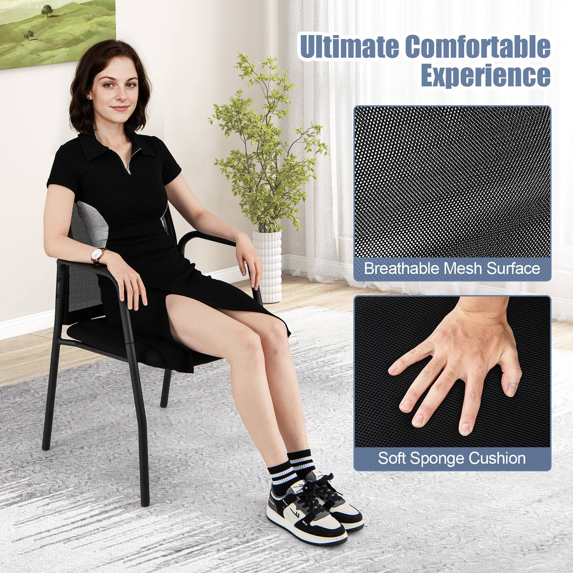 Ultimate Comfortable Experience

Breathable Mesh Surface

Soft Sponge Cushion