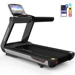 HARISON - HR-T3800 Track Commercial Treadmill with 7.0HP motor, 24 programs, 400LB capacity, durable design for Gyms - Black
