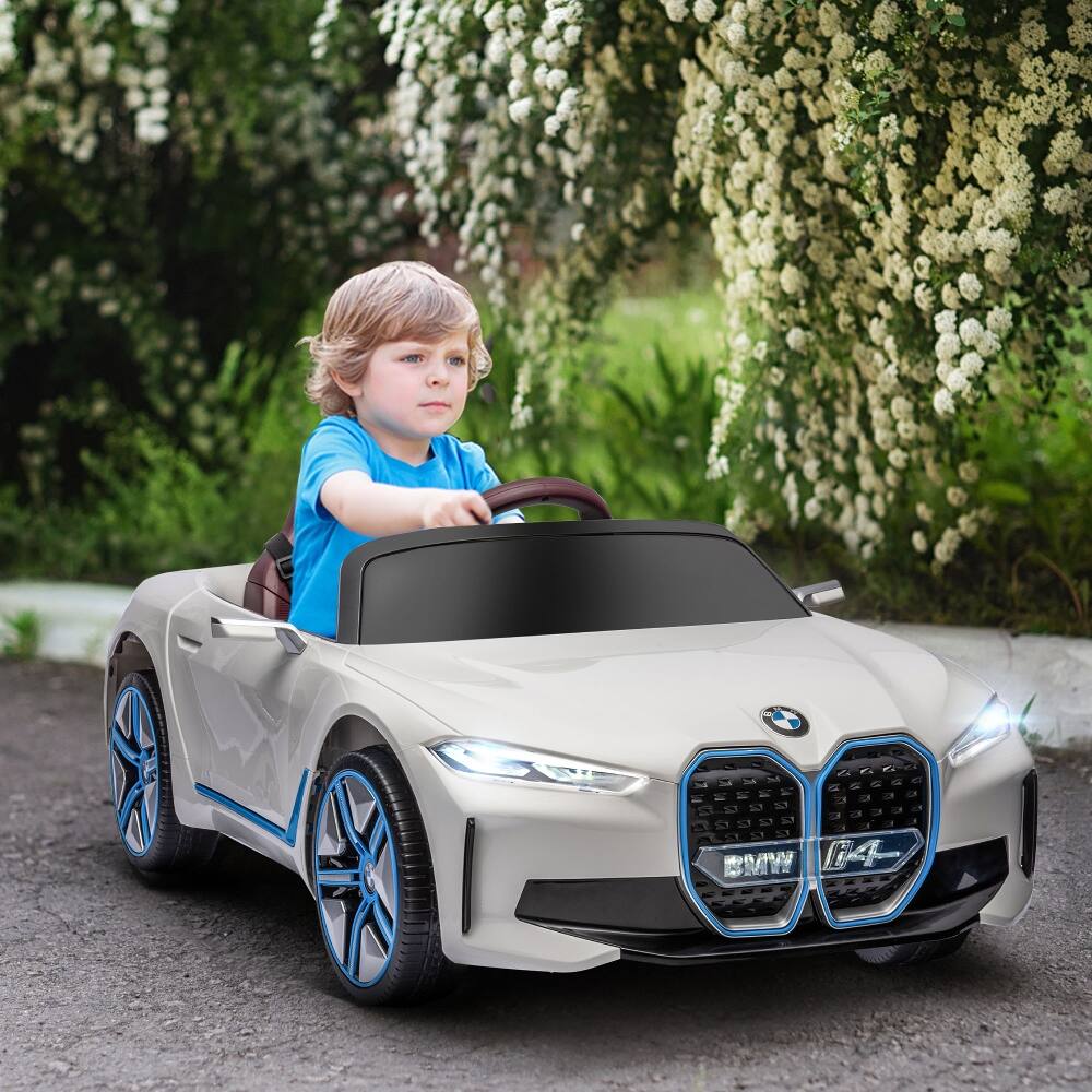 Alt View 7. Ropilly - Ropilly 12V Licensed BMW Ride On Car Kids Electric Car with Remote Control White.