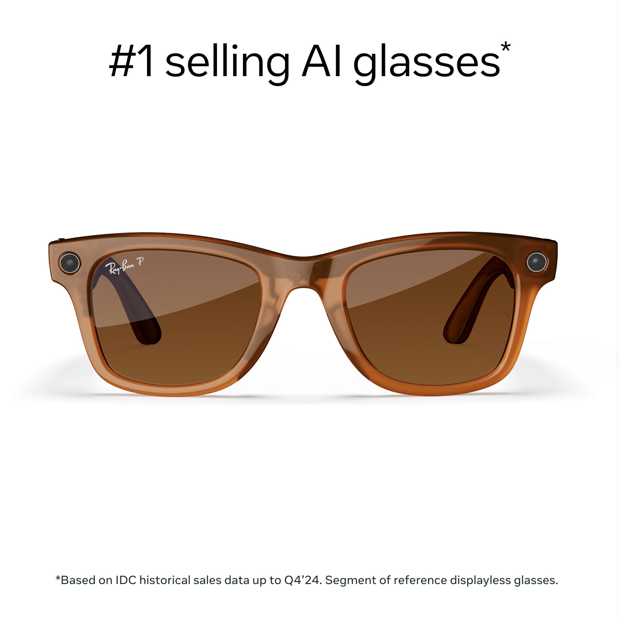 Ray Ban Meta Wayfarer (Gen 1) glasses with Meta AI, Audio, Photo