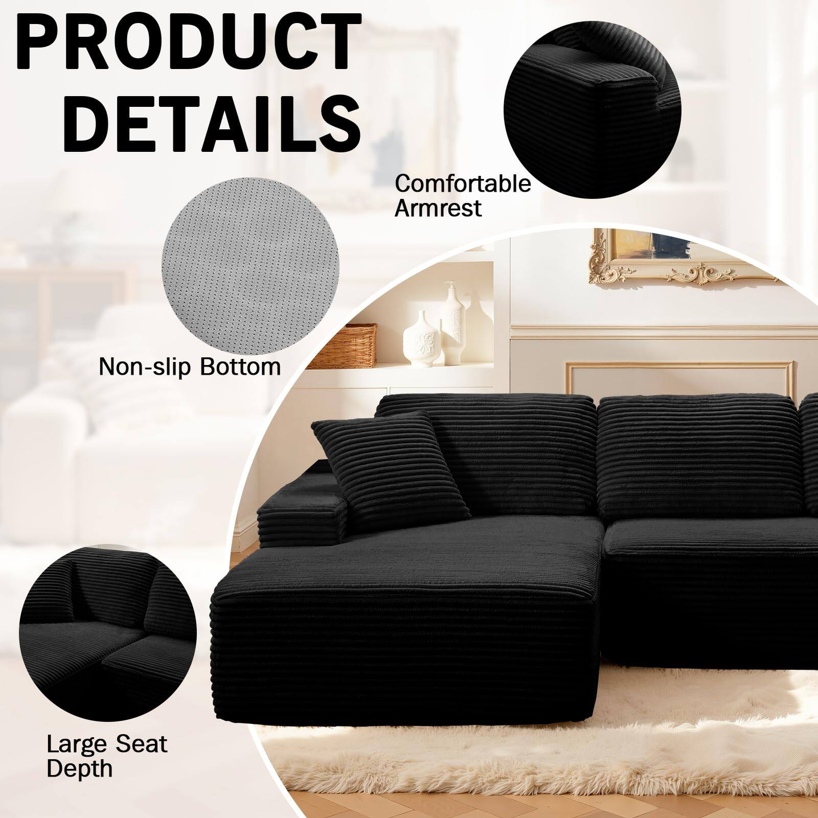 PRODUCT DETAILS

- Comfortable Armrest
- Non-slip Bottom
- Large Seat Depth