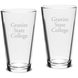 Jardine - Granite State College 16oz. 2-Piece Classic Pub Glass Set - Multicolor