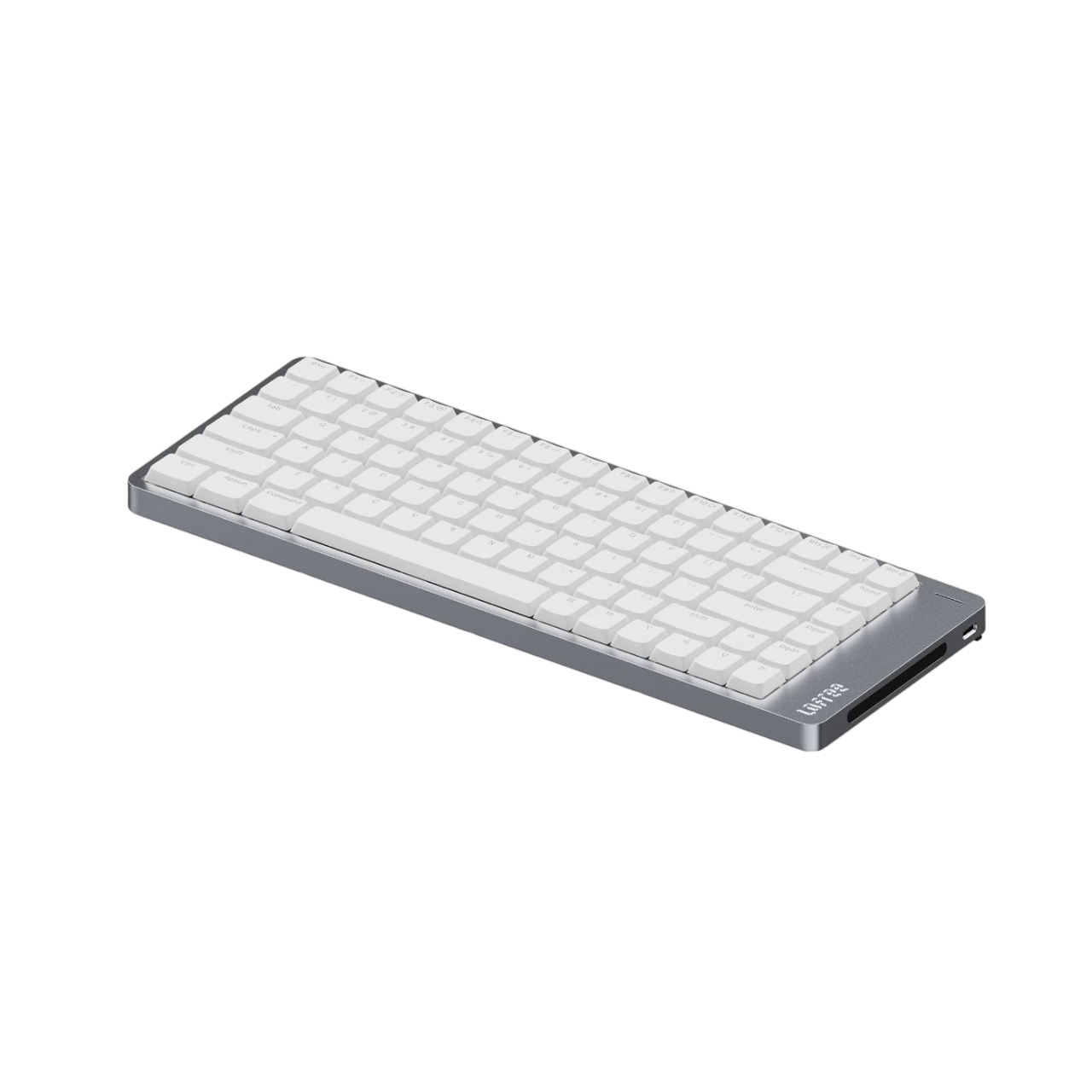 Front. Lofree - Lofree Flow2 100-Key Triple-Mode Low-Profile Mechanical Keyboard with Surfer Linear Switches - White - White.