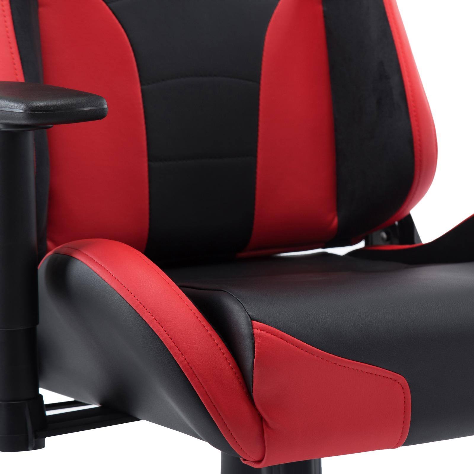 Alt View 2. Spaco - Spaco Gaming Chair,Executive Office Chair,High Back PU Leather,Adjustable,150 Degree Recline,Armrests,for Home Office - Red.