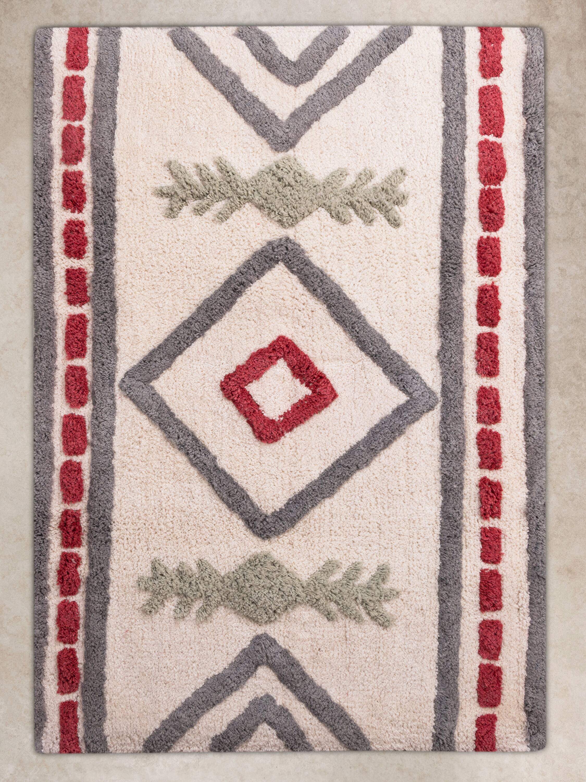 GAURI KOHLI - Gohana Bath Mat - Multicolored - Thumbnail 2