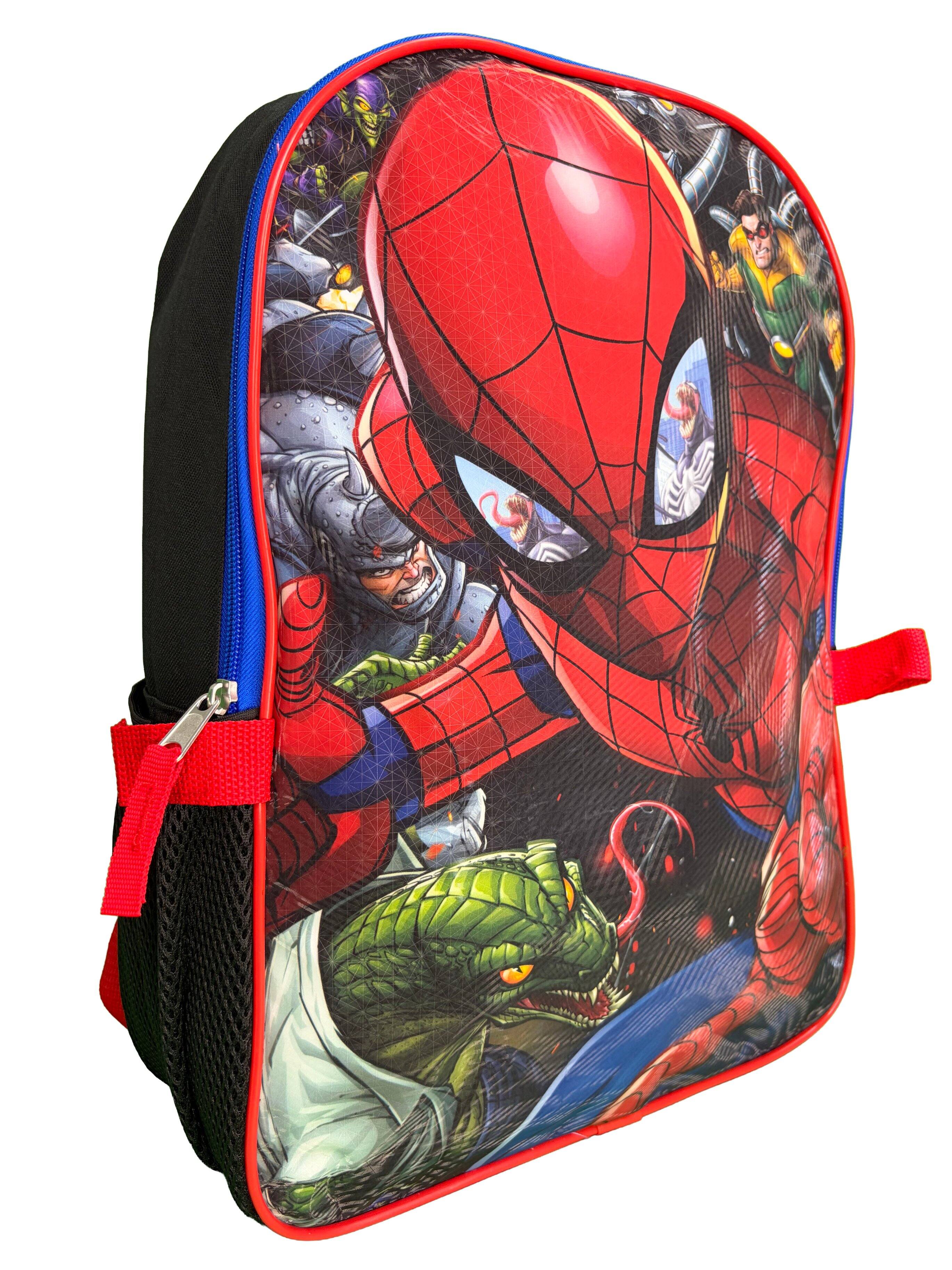 Alt View 4. Marvel - Marvel Spider-Man 16" Shoulder Backpack for School with Rectangular Lunch Bag - Assorted Pre-Pack.
