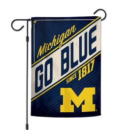 WinCraft - Michigan Wolverines 12" x 18" Throwback Logo Double-Sided Garden Flag - Multicolor
