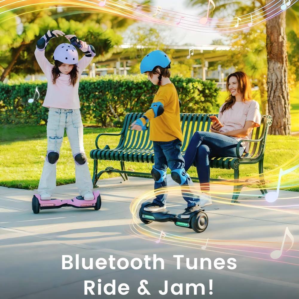 Alt View 6. Mastgoal - 6.5" Kids Self Balancing All-Terrain Self-Balancing Scooter - Pink.