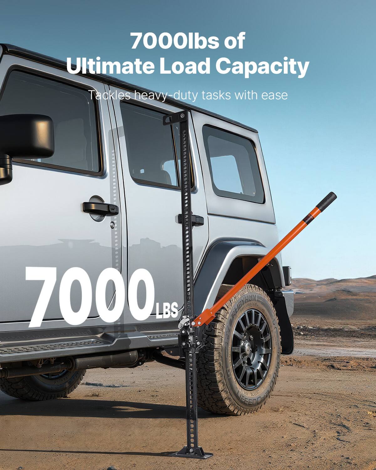 7000lbs of Ultimate Load Capacity  
Tackles heavy-duty tasks with ease