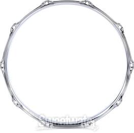 Gibraltar Hardware - 14" 10 Lug Triple Flange Drum Hoop, 3mm Heavy Duty Chrome Steel Rim for Snares & Toms,Die Cast Feel w/ Classic Open Tone