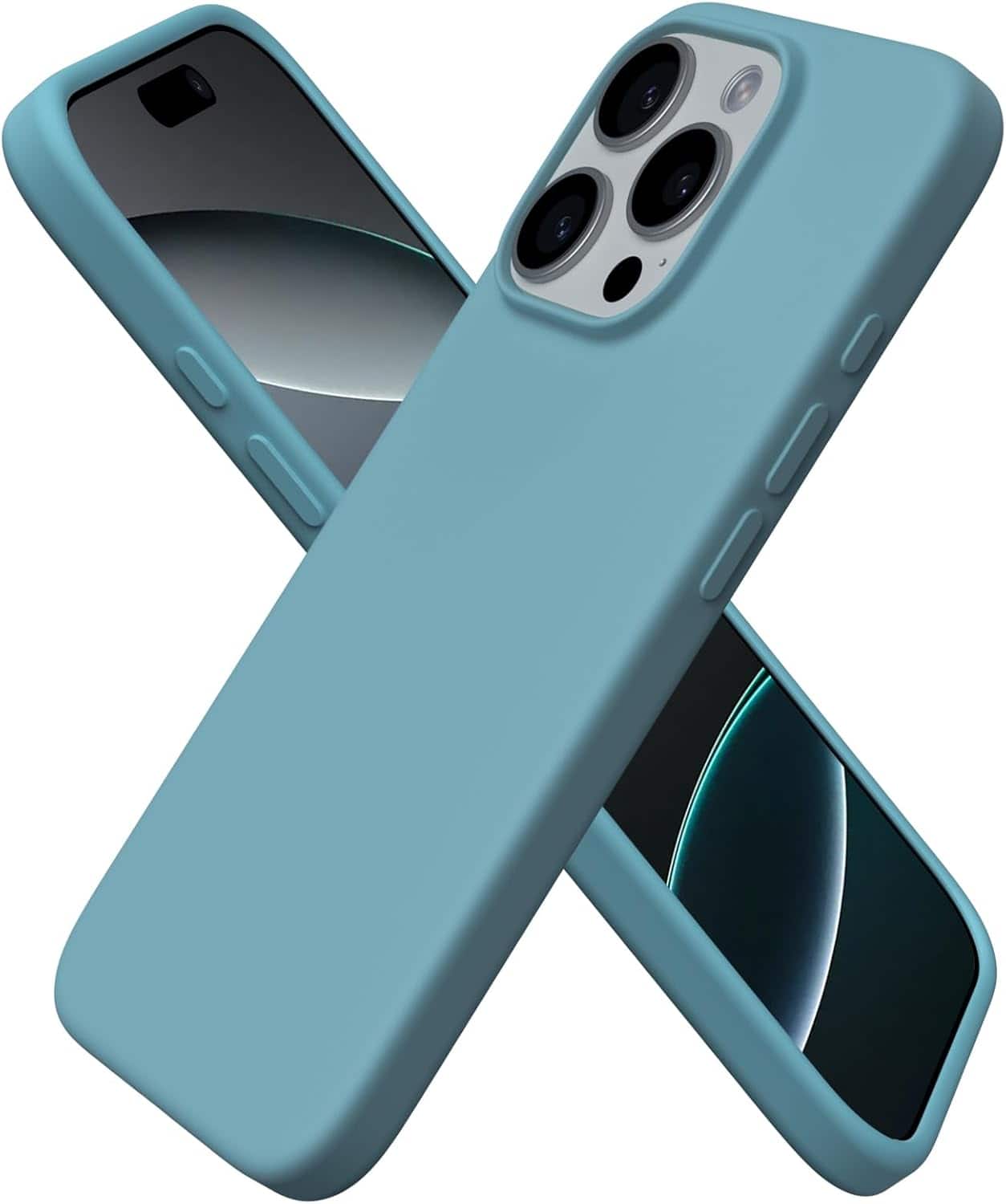 Front. Ornarto - ORNARTO Designed for iPhone 16 Pro Case 6.3", Liquid Silicone 3 Layers Full Covered Protective Cover-Cactus - Cactus.