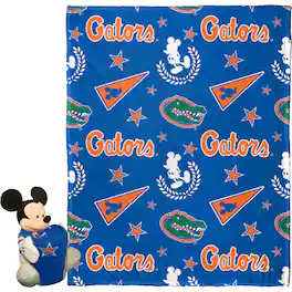 Northwest - Florida Gators Mickey Hugger Pillow & Silk Touch Throw Set - Multicolor