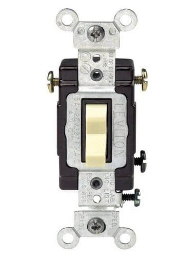 Leviton - 3-Way Lighted Grounding Quiet Toggle Switch (836-05503-LHI) - No Color