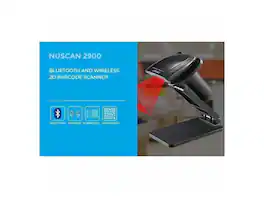 Adesso - NuScan 2900 Bluetooth Wireless 2D Scanner - IP42 - Retail, Inventory - Black