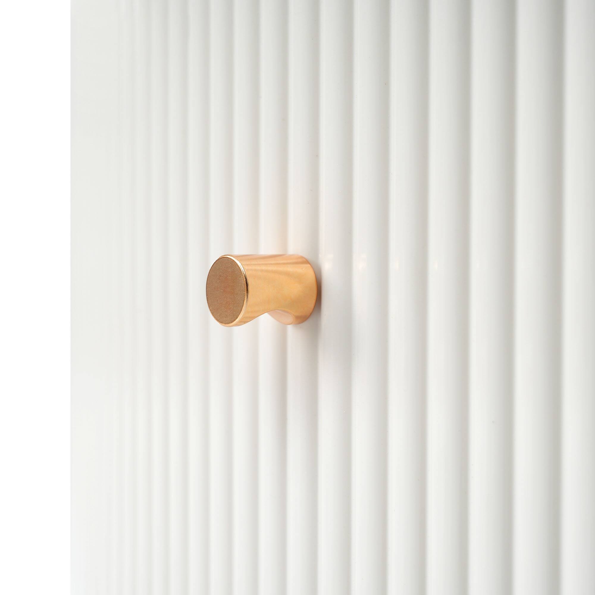 Alt View 7. Tiramisubest - Modern Round Coffee Table with 2 large Drawers Storage Accent Table(31.5") - Off White.