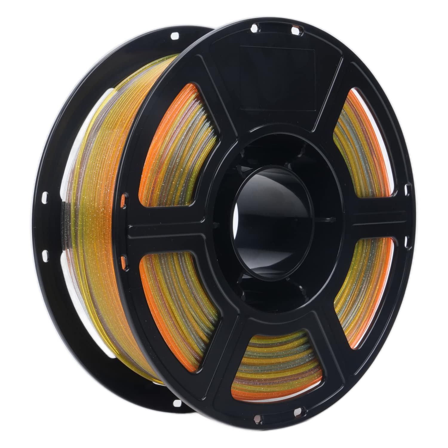 Flashforge - PLA Crystal Rainbow 3D Printer Filament-1.75mm-1kg (2.2 lbs) Spool - Summer Reverie